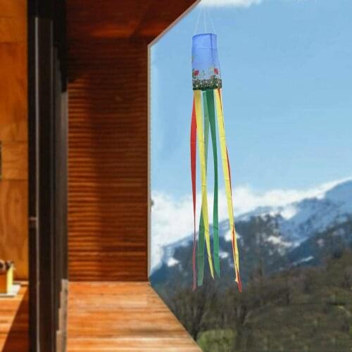 Vibrant Rainbow Hummingbird Windsock Novelty Colorful Wind Sock Flag Banner