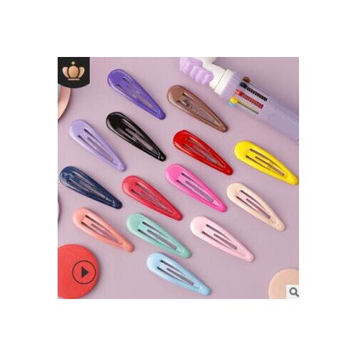 600pcs/lot DIY Simple Multi Alloy DeLUX Hair BB Clips Candy Colore Oil Drip Hairpins Hair Styling Tools Accessories HA945