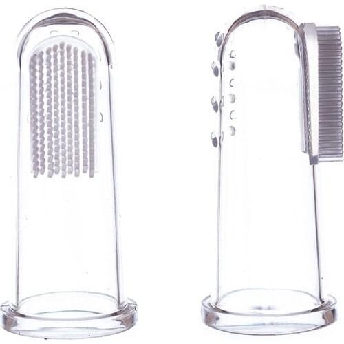 Sanitral Finger Toothbrush 2 Li Super soft Pet toy dog brush bad breath Tartar tooth tool dog cat cleaning Pet supplies