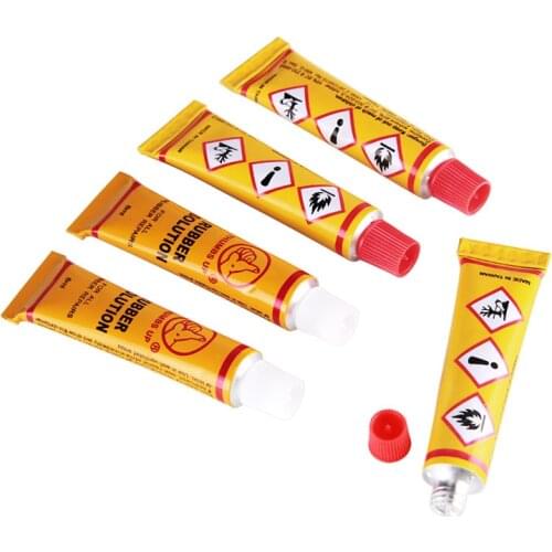 5pcs Bicycle Tire Repair Glue 8ml Rubber Inner Tube Repair Puncture Cold Patch Solution Kit Bicycle Repair Tool Bike Glue