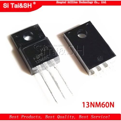 5pcs FQPF13N60C 13NM60N 13N60 K13A60D 13A600V TO-220F
