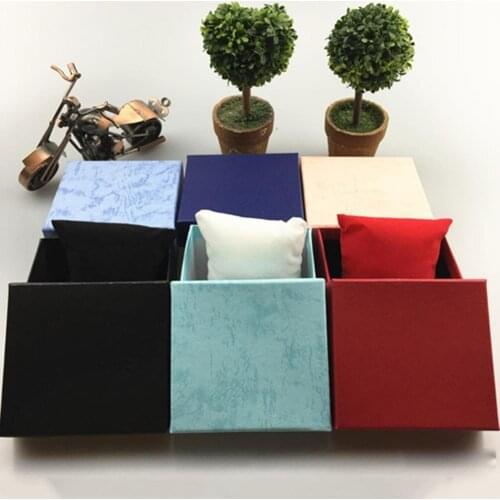 50%HOT Square Cardboard Jewelry Watch Bangle Bracelet Storage Case Packaging Gift Box