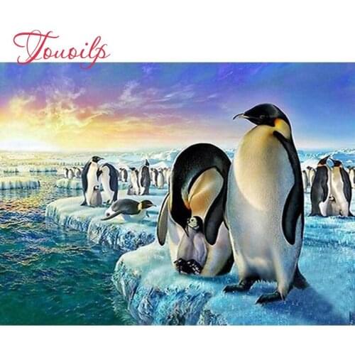TOUOILP 5D DIY Full Diamond painting"penguin"patterns bead Cross Stitch Rhinestone Embroidery Mosaic Hindu god,decor home