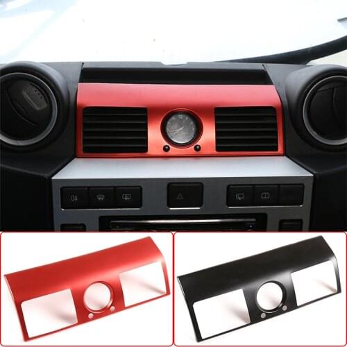 Aluminum Alloy,For Land Rover Defender 110 2008-2018,Car Center Console AC Air Outlet Frame Cover Trim,Auto Interior Accessories