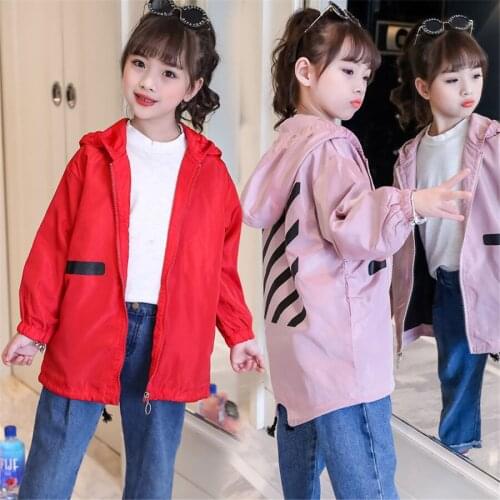 Children Clothing Girls Jacket Outerwear Baby Girls Coat Kids Spring Autumn Clothes Girls Windbreaker Hoodies