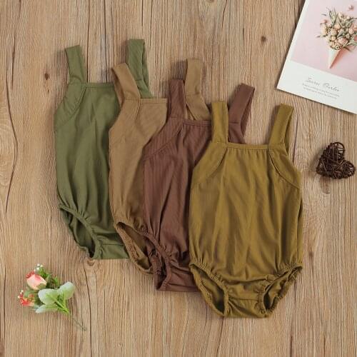 Breathable Little Girls One-piece Swimsuit, Summer Children Simple Style Solid Color Sleeveless Suspender Swimwear for Vacation