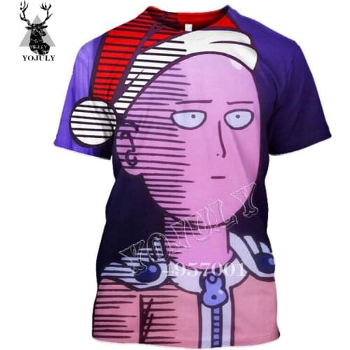 2021Men Women T-Shirt Anime ONE PUNCH-MAN Saitama 3D Print Harajuku Streetwear T Shirts Summer Unisex Casual Short Sleeve Tops