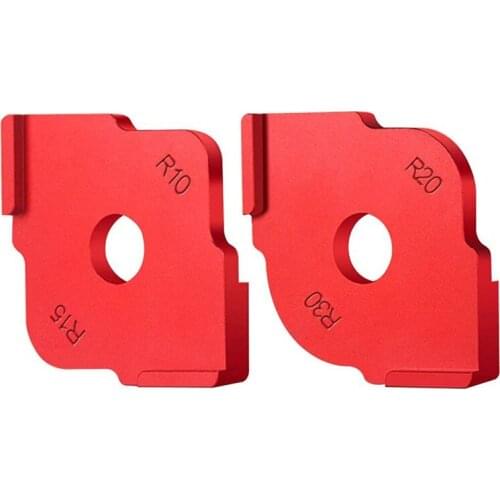 GTBL Aluminum Alloy Radius Jig Router Templates, Radius Quick-Jig Router Bit Templates for Routing Rounded Corners ,Set of 2