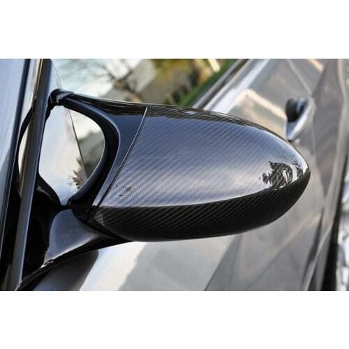 Real Carbon Fiber Side Rearview Mirror Cover Caps For BMW E82 1M E90 E92 E93 M3