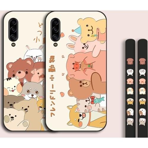 Cartoon Piggy Silicone Case For Samsung Galaxy A60 A70 A71 A81 TPU Back Cover Cute Bumper For Samsung A80 A90 5G A91