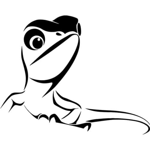 Car-Sticker Automobiles Motorcycles Window Bumper Laptop Vinyl Decal PVC Decorative Good Cartoon Lizard Head Apply To Car Window