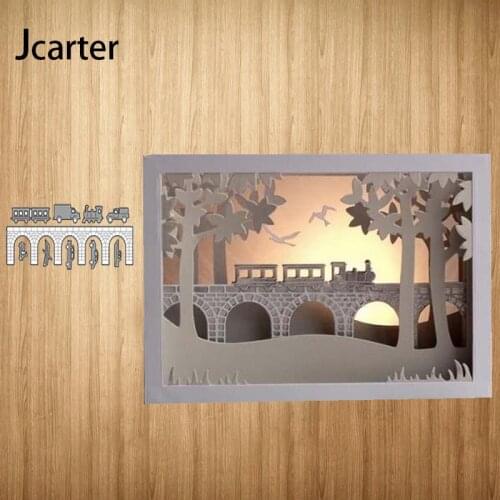 New Design Metal Cutting Dies Arch Bridge Pier Craft Stencil for Scrapbooking Handmade Card Make Shape Album Decoration Model