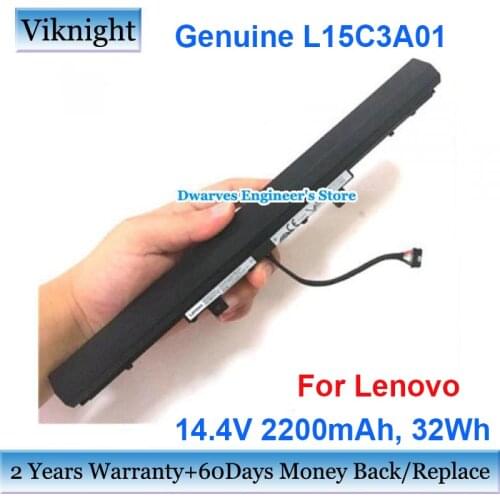 Genuine L15C3A01 14.4V 2200mAh Laptop Battery For Lenovo IdeaPad 110 V110 V310 V510 Series L15L3A02 L15C4E01 L15S4A02 L15S3A01