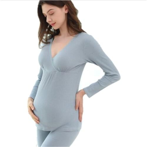 PreBaMall Warm Pajamas For Pregnant Women China
