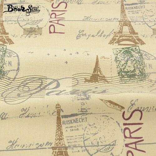 Print Towers Designs Cotton Linen Fabric Sewing Material Tissu For Bag TableCloth Curtain Pillow Decoration Booksew Home Textile