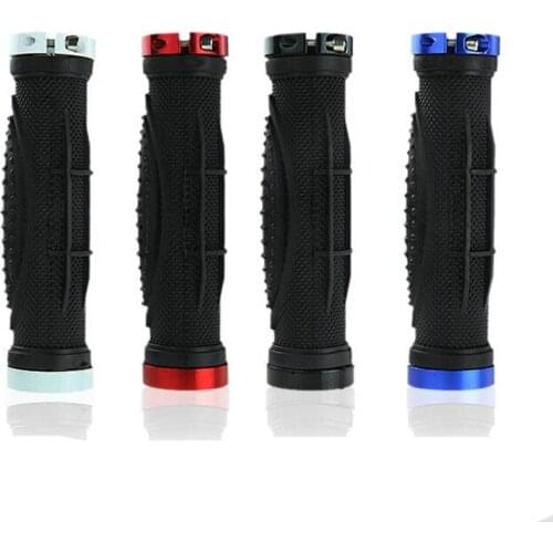 Q743 bicycle Locked Handlebar Grips Mountain bike Rubber handle sets Bicycle Grips Riding equipment