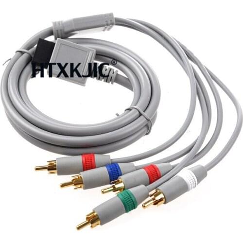RCA component YPbPr audio video AV cable 1.7 m for the Nintendo Wii 100pcs DHL or EMS shipping free