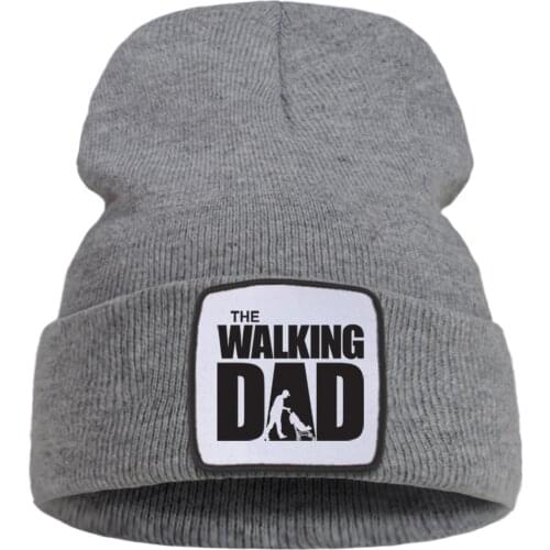 The Walking Dad Pram Knitted Cap High Quality Unisex Beanie Caps Hot Sale Warm Casual Brimless Hats Foldable Street Thick Hat