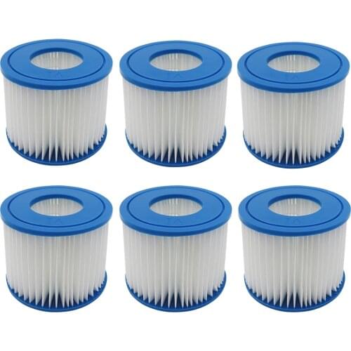Size VI Replacement Filter Cartridge for Bestway VI Flowclear Lay-Z-Spa - Miami Vegas Palm Springs Paris Monaco