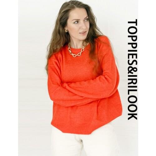 Toppies 2021 womens sweater autumn winter knitted tops round neck pullover sweater Korean winter clothes