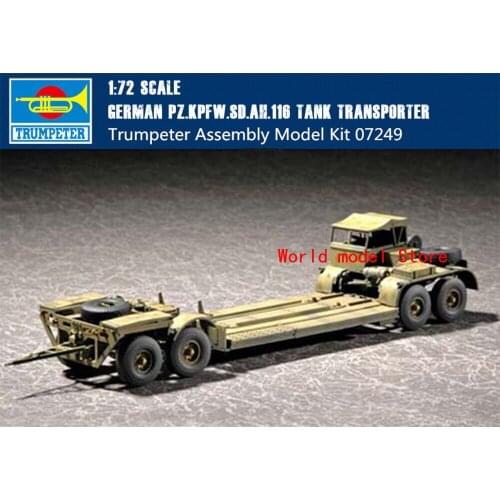 Trumpeter 07249 1/72 German Pz.Kpfw.Sd.Ah.116 Tank Transporter Plastic Model Kit
