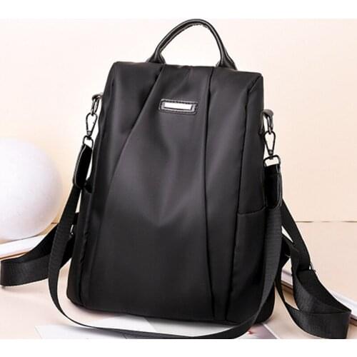 Women Waterproof Oxford Cloth Travel Backpack Nylon Anti-theft Double Shoulder Bag New