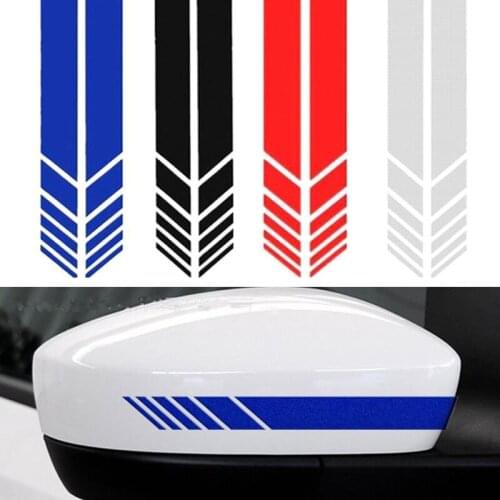 1 Pair Car Sticker And Decal Rear View Mirror Sticker Waterproof Warning Reflective Stickers For Car Auto Exterior Accessories