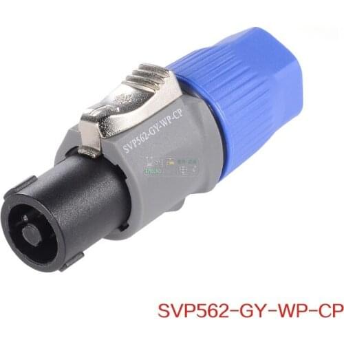 1Pcs Taiwan SREXACT professional performance waterproof 4p four-pin audio plug SVP562-GY-SR speaker speaker ohm head