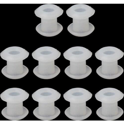 10Pcs Silicone Rubber Stoppers Ring Bead Spacer Charm Bracelet Jewelry Making
