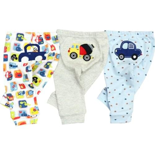 3PCS/LOT 2020 Baby Pants Spring Autumn Cotton Infant Pants Cartoon Monkey Baby Gril Pants 0-24 Newborn Baby girl boy clothes