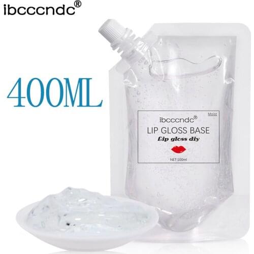 400ML DIY Clear Lip Stick Material Lip Gloss Base Oil Non-Stick Moisturizing Gel for Lip Gloss Base Handmade Lipstick Makeups