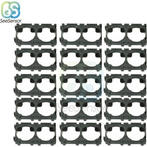 50Pcs 1x2 Cell Battery Spacer 18650 Battery Radiating Shell EV Pack Plastic Heat Holder Bracket