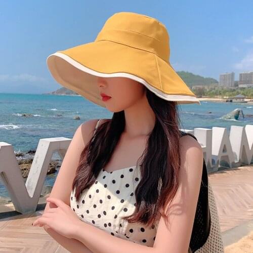 COKK Bucket Hat Women Summer Autumn Sunshade Sun Hat Female Sunhat Gorro Foldable Wide Brim Gorros