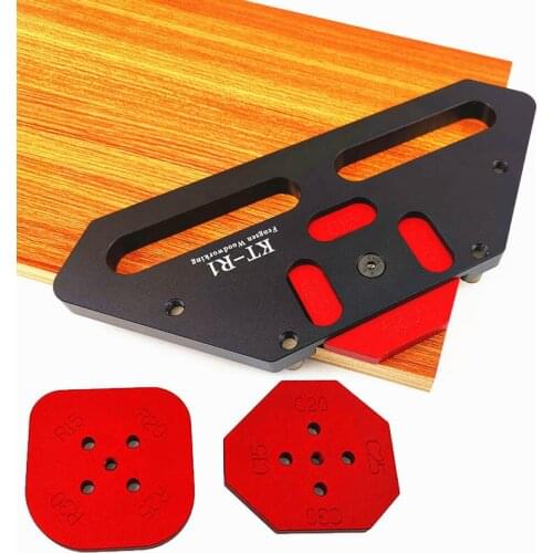 Woodworking Semicircle Quick Positioning Template bevel Round Arc Positioning Template for Trimming machine engraving machine