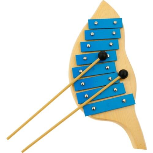 Wood Pine Xylophone 8 tone Xylophone Musical Toys for Kids Preschool Music Education