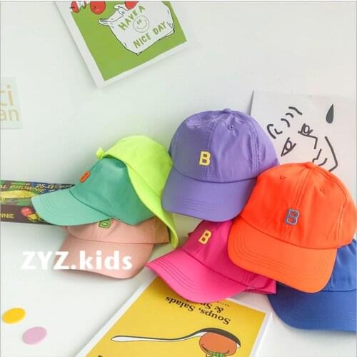 Children Cotton Summer Baseball Cap Spring Snapback For Boys Girls Toddler Kids Sun Hats Baby photography Props Accessories New