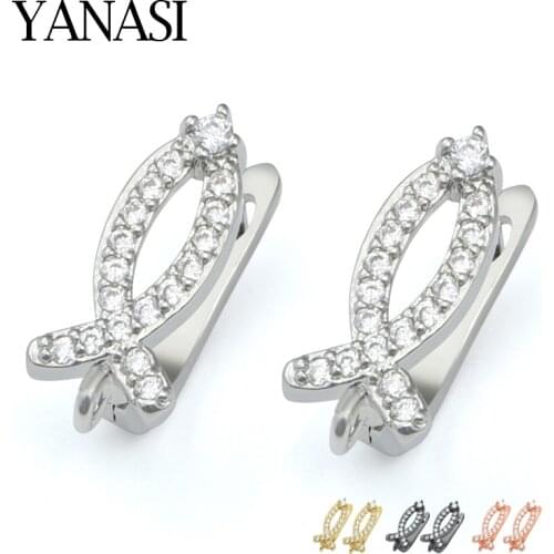 DIY Earring Hook Clasp Womens Jewelry Findings Gold/Silver Accessories For Jewelry Earrings Making