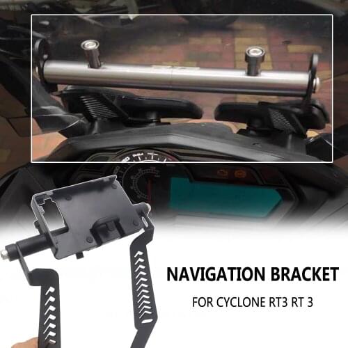 FOR CYCLONE RT3 RT 3 Expansion Stand Multifunction Crossbar Motorcycle Phone GPS Mount Navigation Bracket USB Wireless Charging