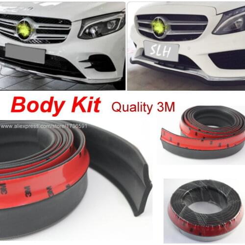 For Mercedes Benz S MB W126 W140 W220 W221 W222 C217 Bumper Lips / Body Kit Strip / Front Tapes / Body Chassis Side Protection