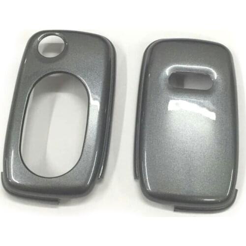 Gloss Carbon Grey Flip Key Remote Protection Case For Audi A3 8L A4 B5 B6 TT MK1 A6 C5