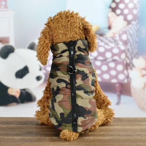 Camouflage Dog Clothes For Small Dogs Waterproof Dog Coat Winter Warm Puppy Pet Cat Vest Jacket Chihuahua Pug Clothing Outfits