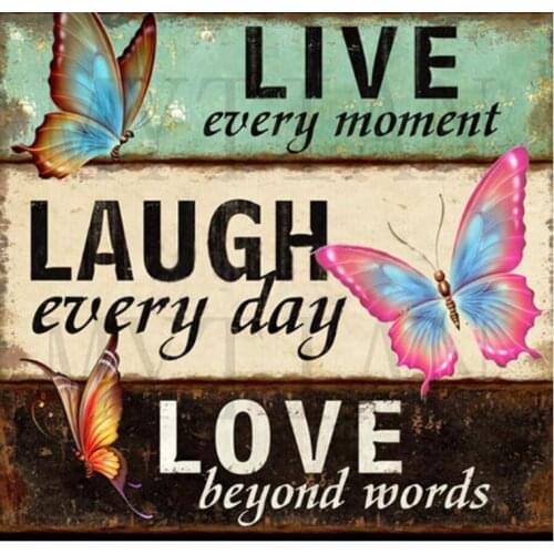 Full Square/Round drill Diamond Painting Butterfly Flower love text Landscape DIY Diamond Embroidery Home art decor gift