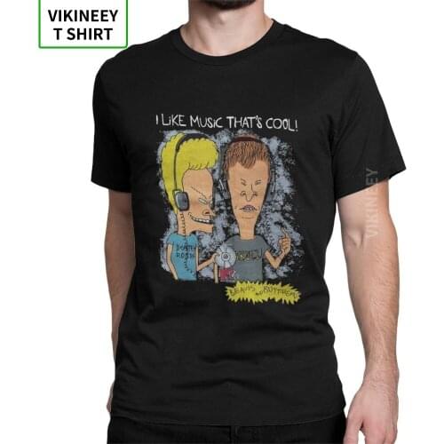 Beavis And Butthead Stylish T Shirt Mans Short Sleeve Tops Unique Tee Shirt 100% Cotton O-Neck T-Shirts Swag Guys Streetwear