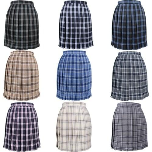 Japanese 2019 New Brand Girls Skirts Pleated Schoolgirls Skirt Uniforms Mini Sailor Skirt School Girls Uniforms Skirt Multicolor