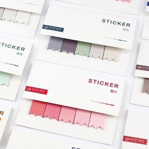 Novelty Creative Self-Stick Sticky Notes Planner DIY Personalized Multi Color Memo Pad Paper Office Planner Sticky Note