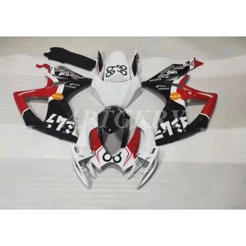 New ABS Motorcycle Fairing kit Fit For Suzuki GSXR600 GSXR750 K6 2006 2007 06 07 Bodywork Set Custom Red Black
