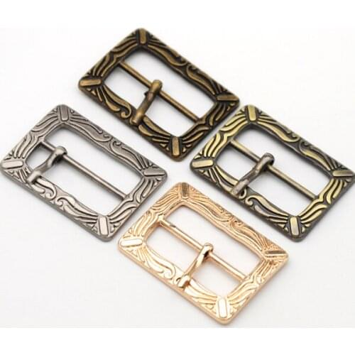 Wholesale 30pcs/lot 1inch/24.5mm metal alloy pin buckle belt buckle bronze / gun metal / Gold free shipping BK-060
