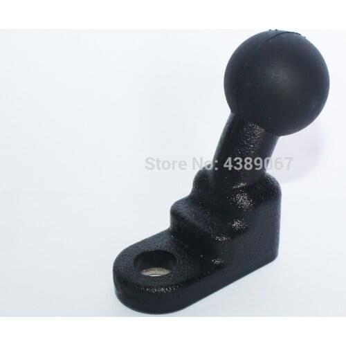 Motorcycle Scooter Mirror Mount Base with 1'' Rubber Ball and 10 mm Hole