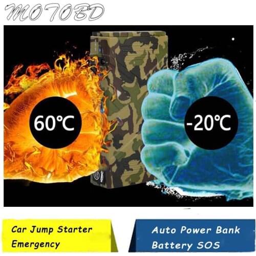 Mini Portable Car Jump Starter 20000mah Emergency Start 12V Petrol/Diesel Engine Multi-Function 2 USB power bank Battery Charger