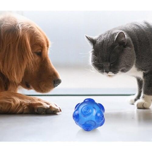 Durable Dog Ball Squeak Ball Dog Toy Balls Funny Dog Toys for Dogs Puppies Teething Chew Dog Puppy Interactive Toys